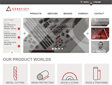 Tablet Screenshot of ceratizit.com